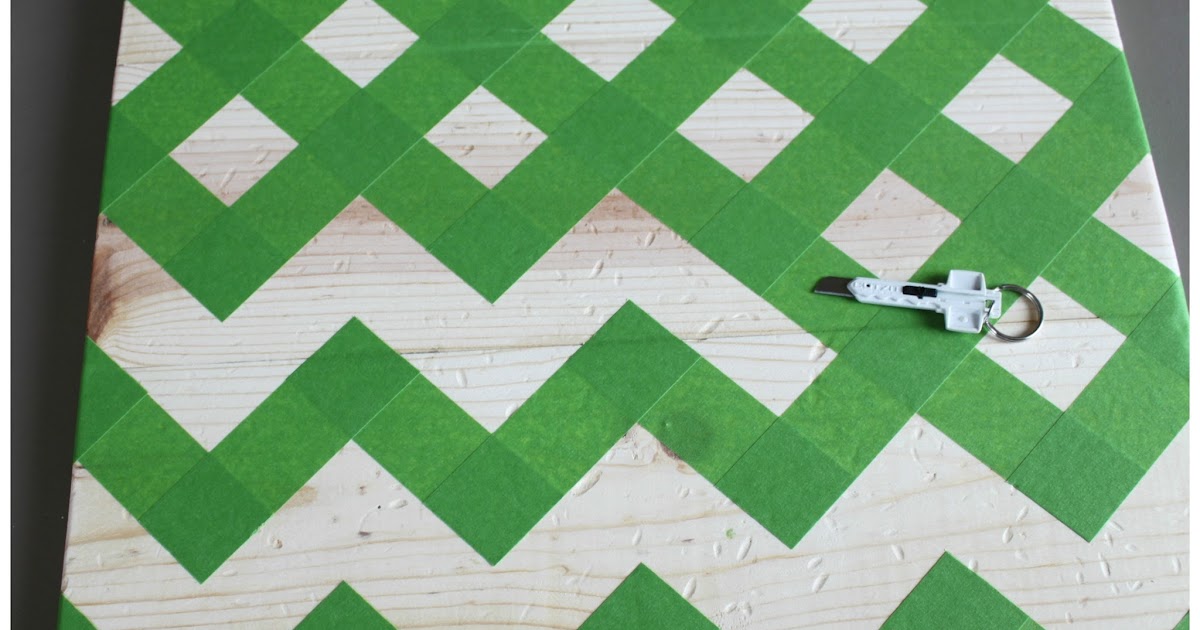 2 Crafty 4 My Skirt How To Tape Off A Chevron Pattern