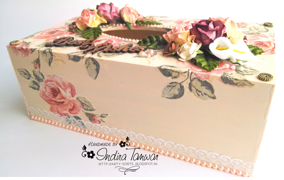 Arty Sorts DIY Decoupage Tissue Box 2
