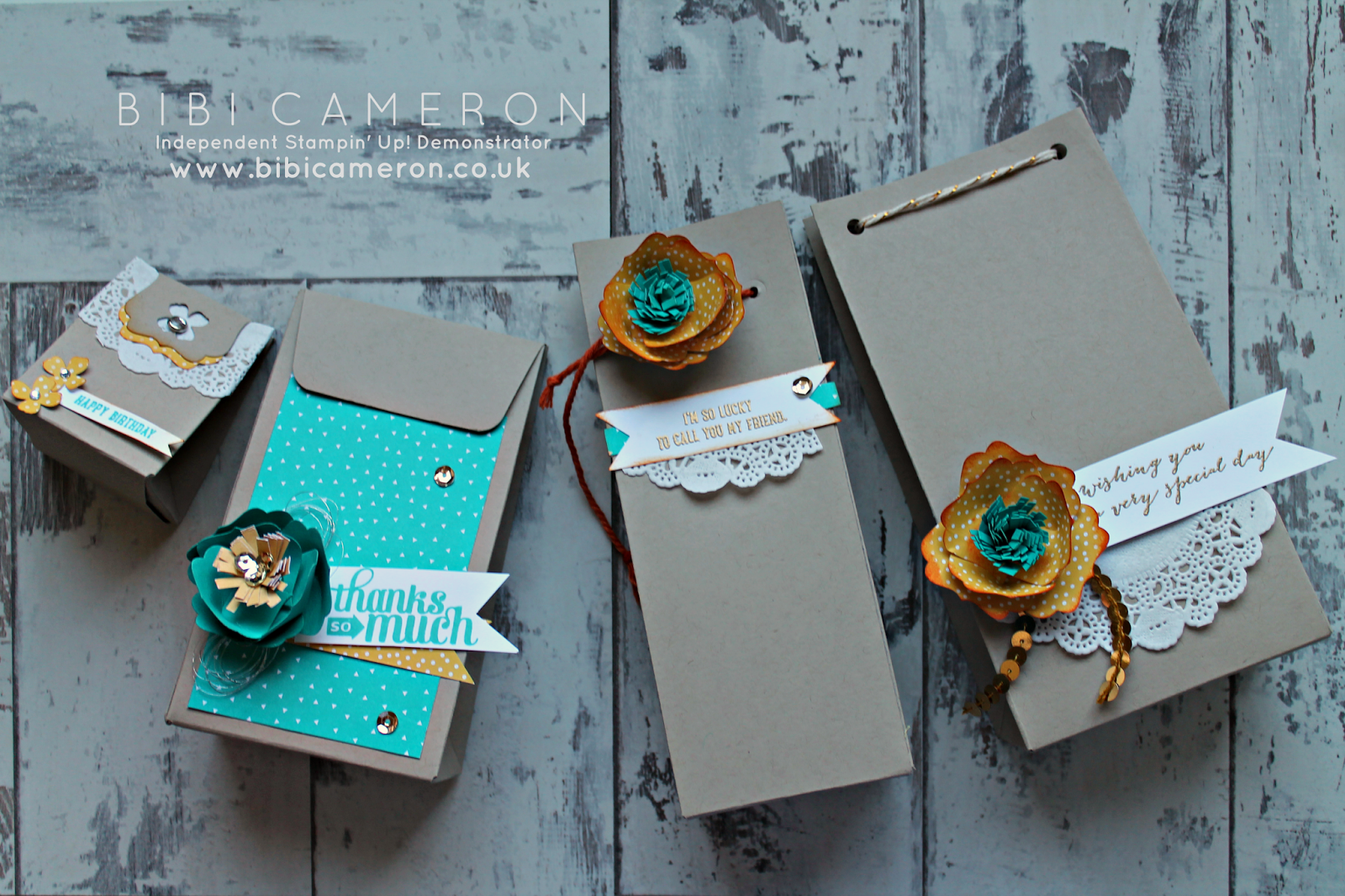 Gift Bag Punch Board Stampin Up Tutorial Bibi Cameron