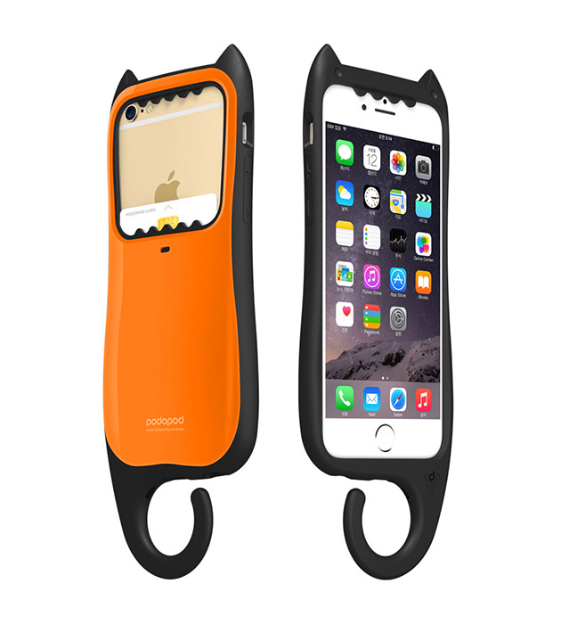 เคส iPhone 6 แมวเหมียว 136021 สีส้ม
