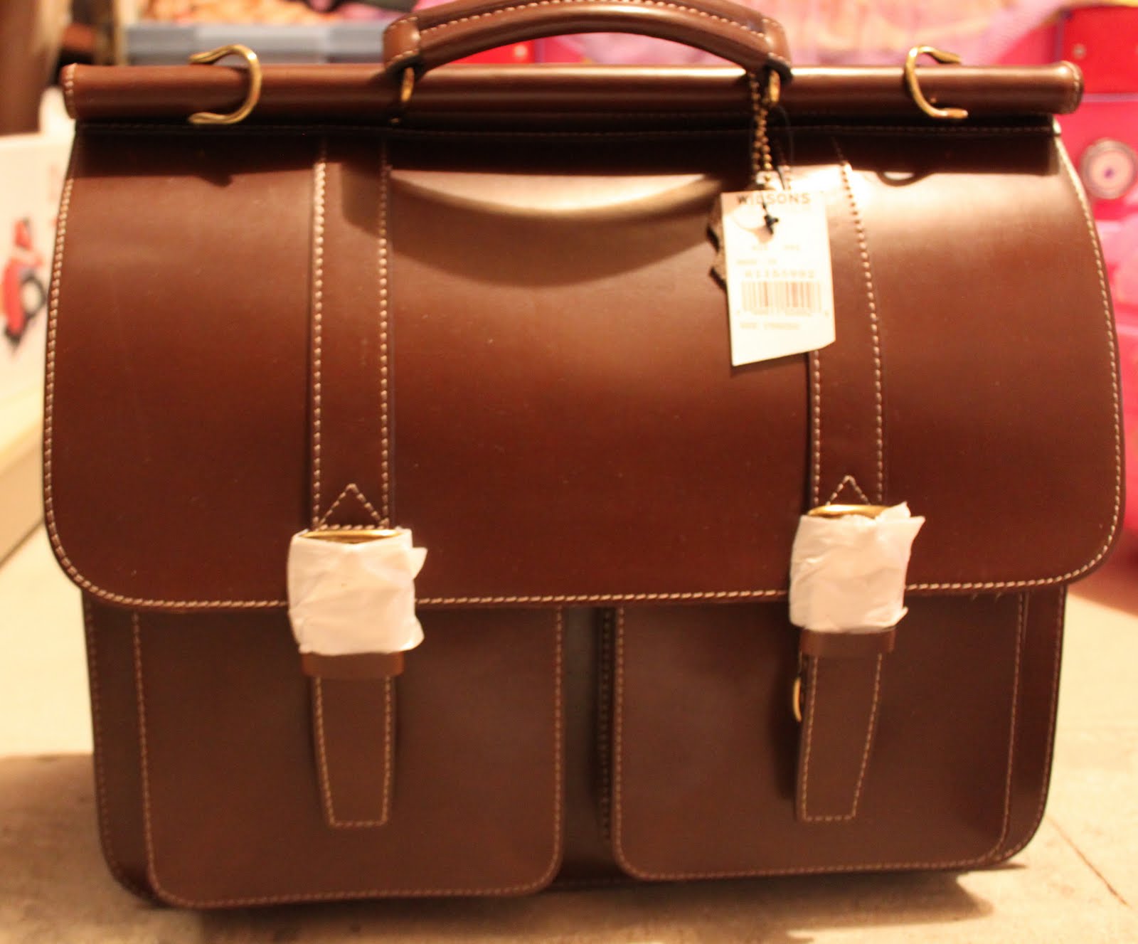wilson leather attache case