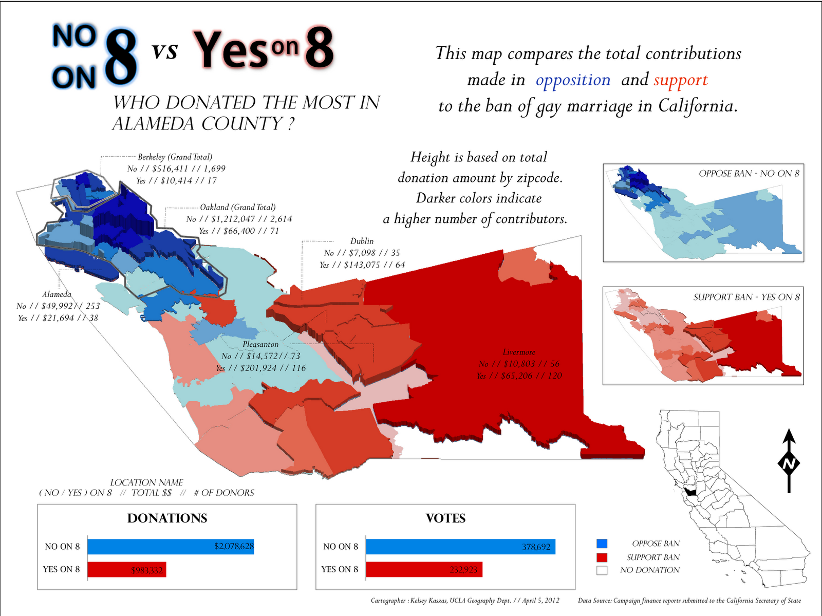 the donation and voting data show that sacramento county is predominantly against marriage equality the largest amount of money donated to no on 8 the donation and voting data show that sacramento county is predominantly against marriage equality the largest amount of money donated to no on 8