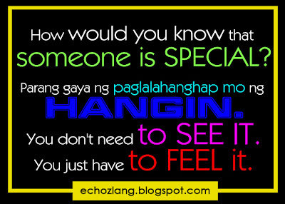 How would you know that someone is special?