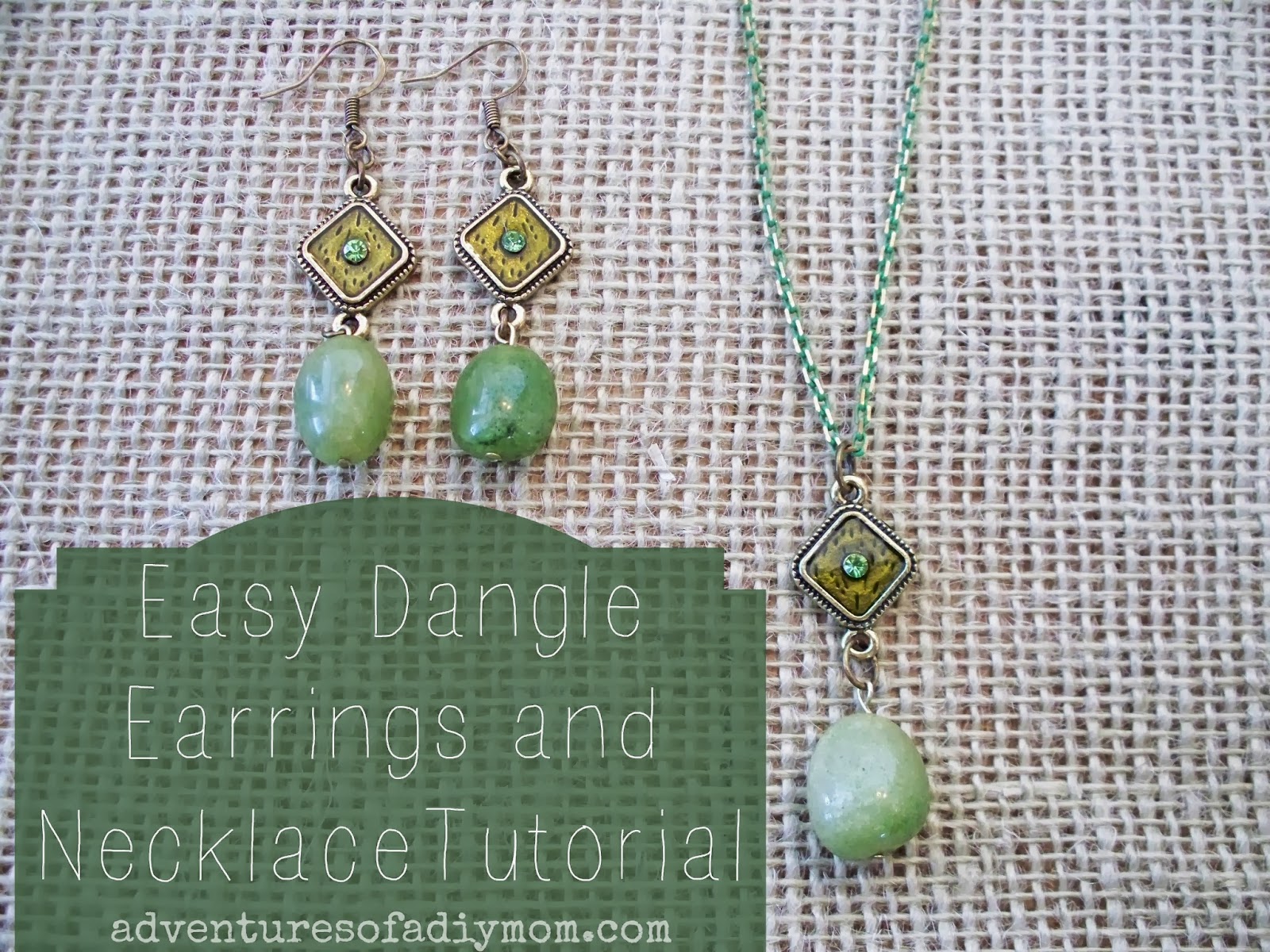 How to Make Easy Dangle Earrings and Necklace Adventures of a DIY Mom