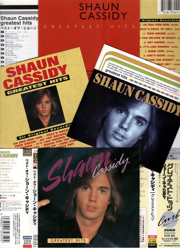 Mi página de Shaun Cassidy 4 EDICIONES DIFERENTES DEL DISCO "GREATEST