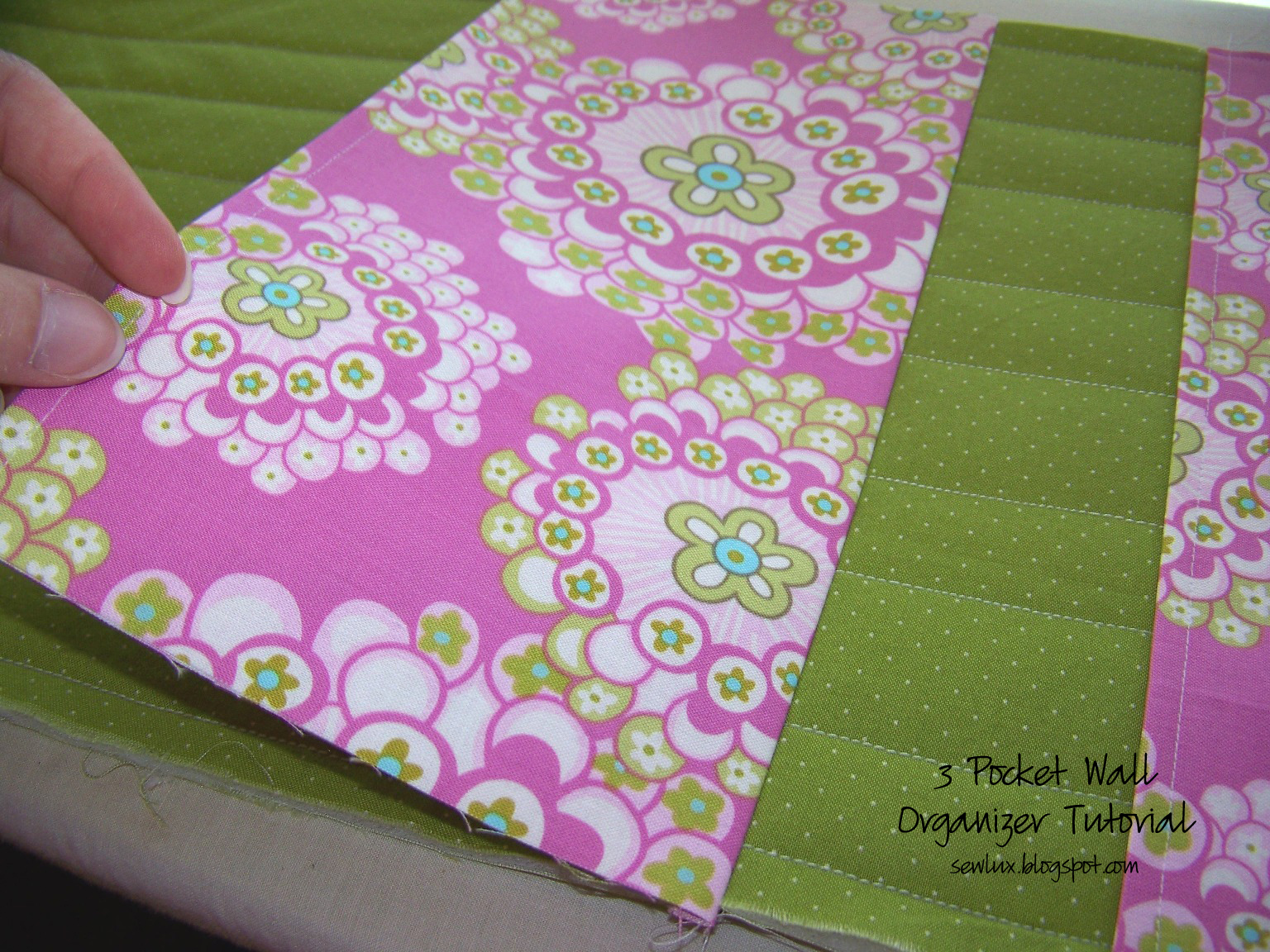 Sew Lux Fabric Blog 3 Pocket Wall Organizer Tutorial