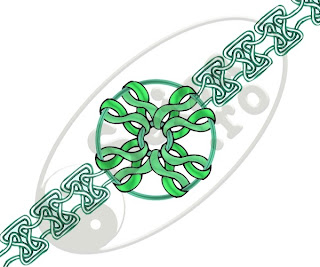 celtic symbols tattoo: bracelet and pendant