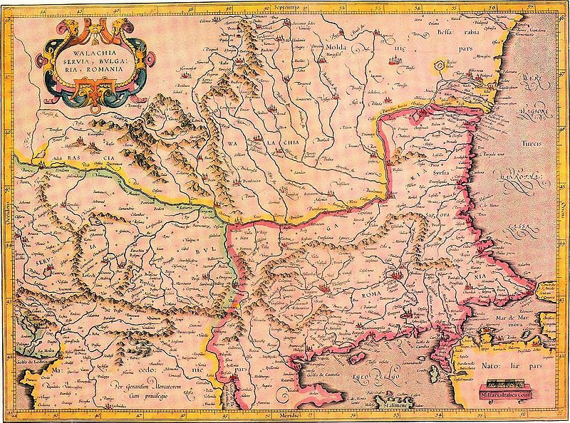 Romania in the Middle Ages Valahia-romania+1590