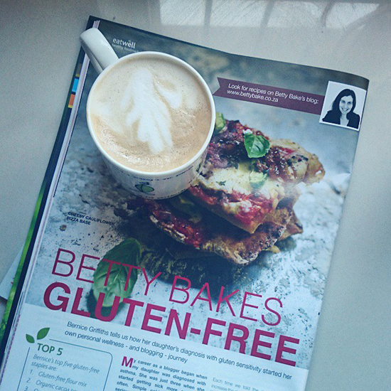 wellness magazine, interview, gluten free, sa food blogger, betty bake, food blog, article, print