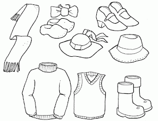 Clothes coloring pages