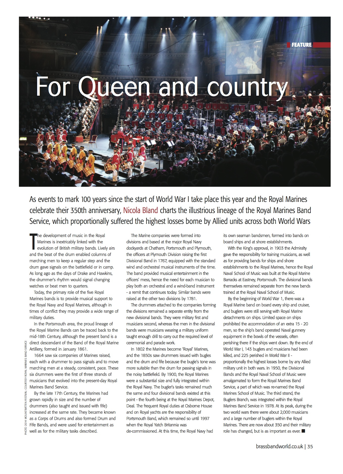 Brass Band World For Queen and Country Nicola Bland
