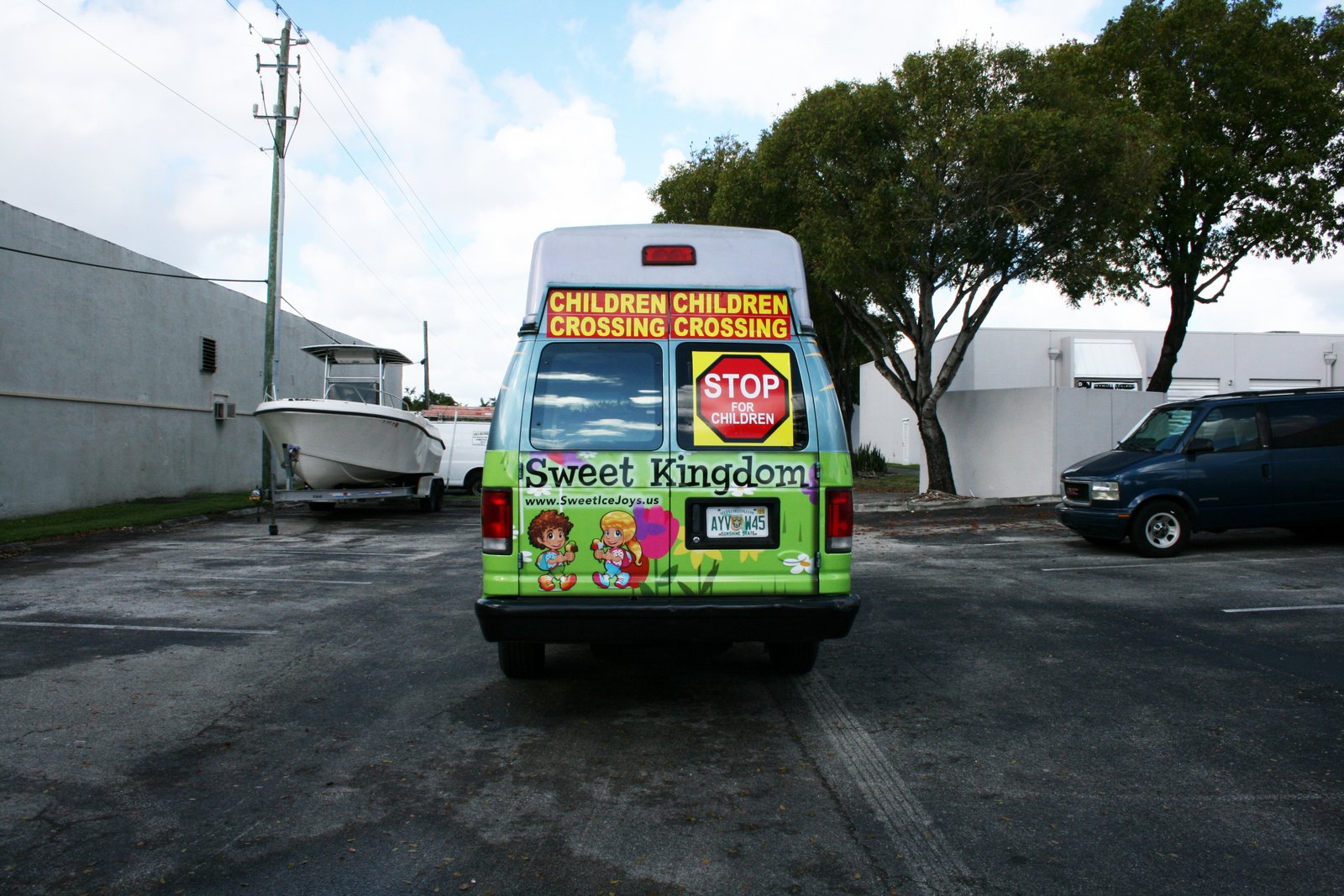 Sweet Kingdom Ice Cream Truck Van Wrap in Fort Lauderdale, Florida by