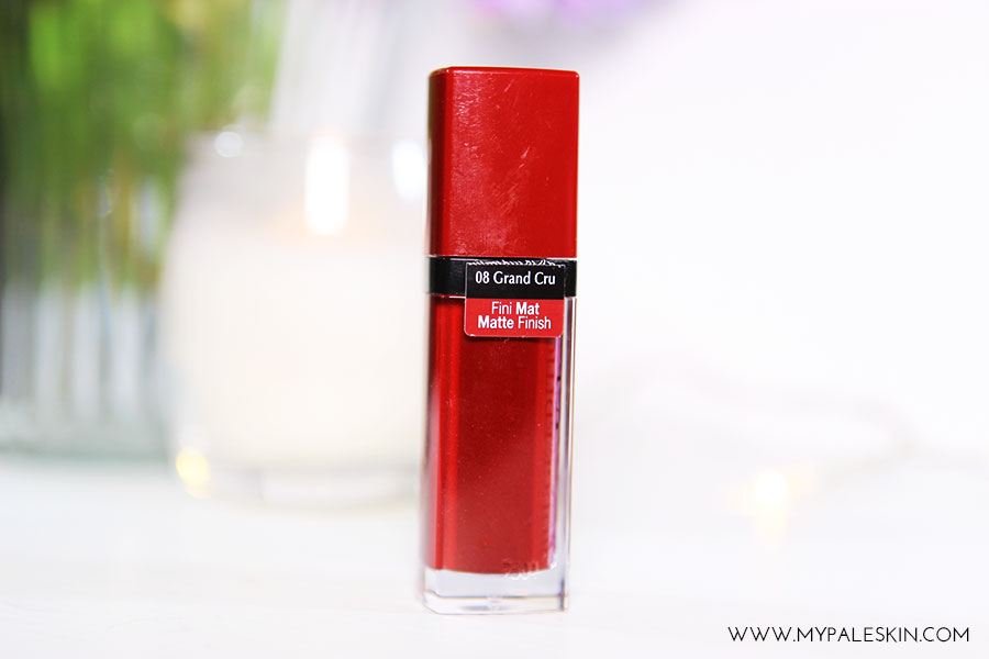 bourjois, rouge edition velvet, lipstick, grand cru, review, swatch, pale skin, my pale skin bourjois, rouge edition velvet, lipstick, grand cru, review, swatch, pale skin, my pale skin