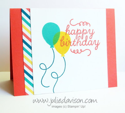 Stampin' Up! Paper Pumpkin May 2015 Birthday Bundle Bonus Project www.juliedavison.com #paperpumpkin