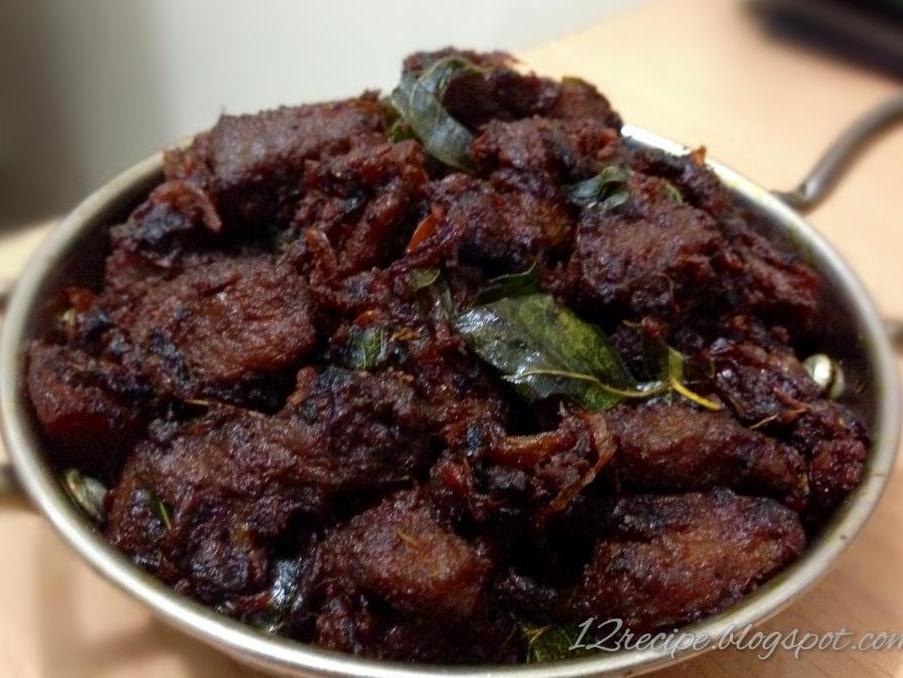 Kerala Style Beef Ularthiyathu - Recipe Book