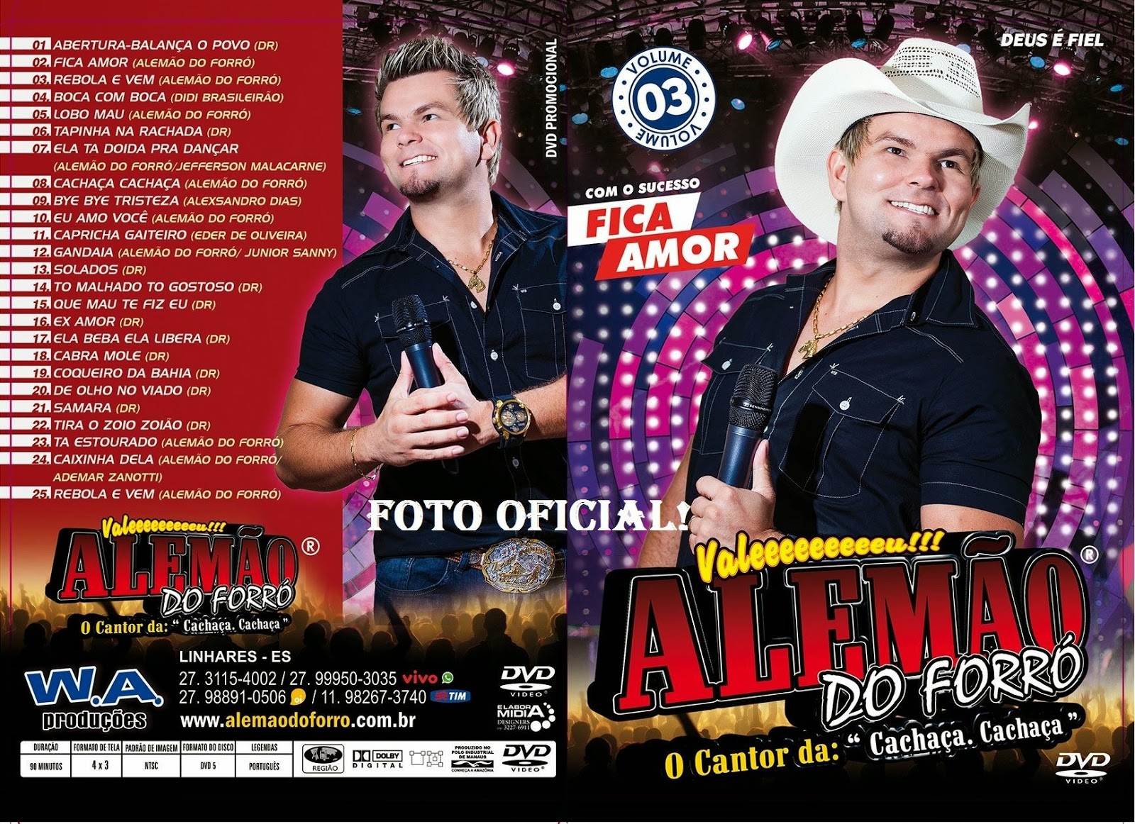 Alemão Do Forró - 2015 - Fica Amor (Áudio Do Dvd Vol. 03) - Forró