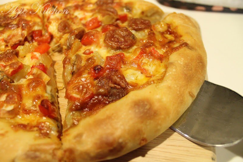 Homemade Stuffed Crust Pizza Dough Azie Kitchen