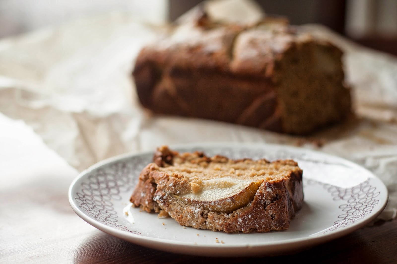Buttered Up Spiced Buttermilk Cake with Pears