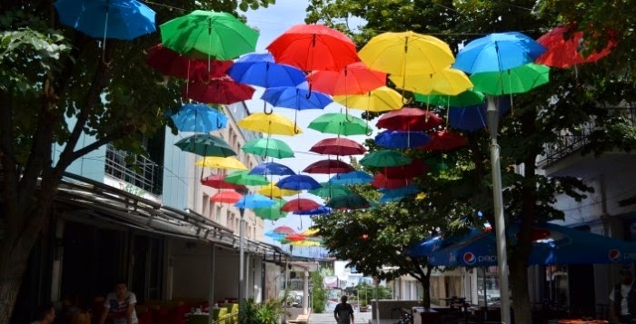Strumica hat die bunteste Straße Makedoniens Tourismus in Mazedonien