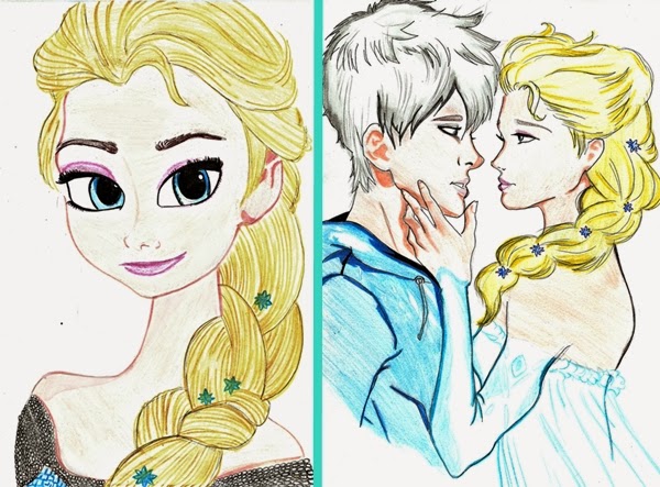 Desenhos de Elsa - Como desenhar Elsa passo a passo