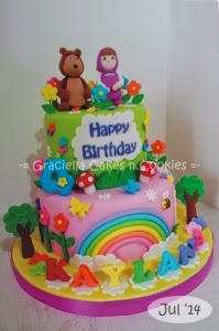 masha bear cake birthday cupcake kaylana cakes manye graciella bandung cakeshop baby cupcakes dari disimpan