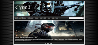 Crysis 3 Blogger Template Is Game Ralated Blogger Template