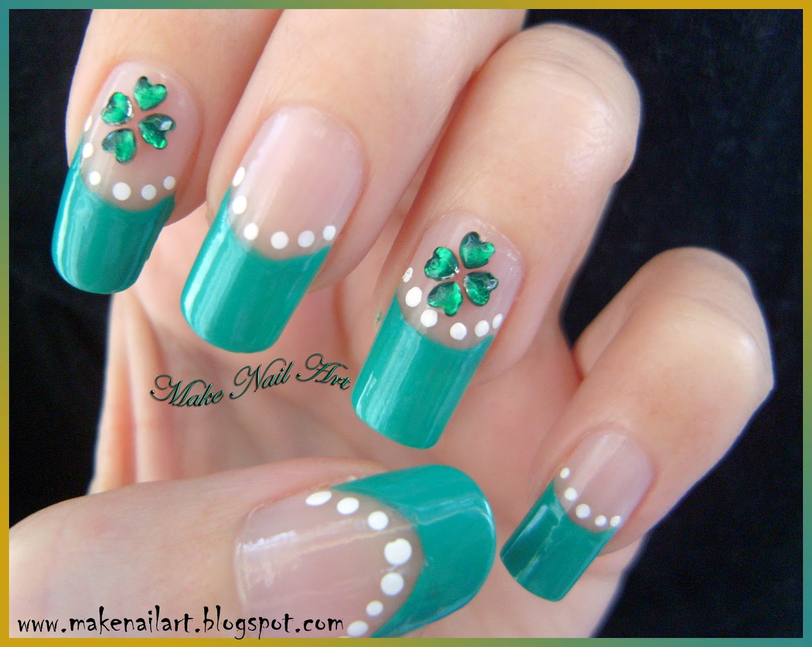 Clover Nail Designs for St. Patrick's Day - wide 3