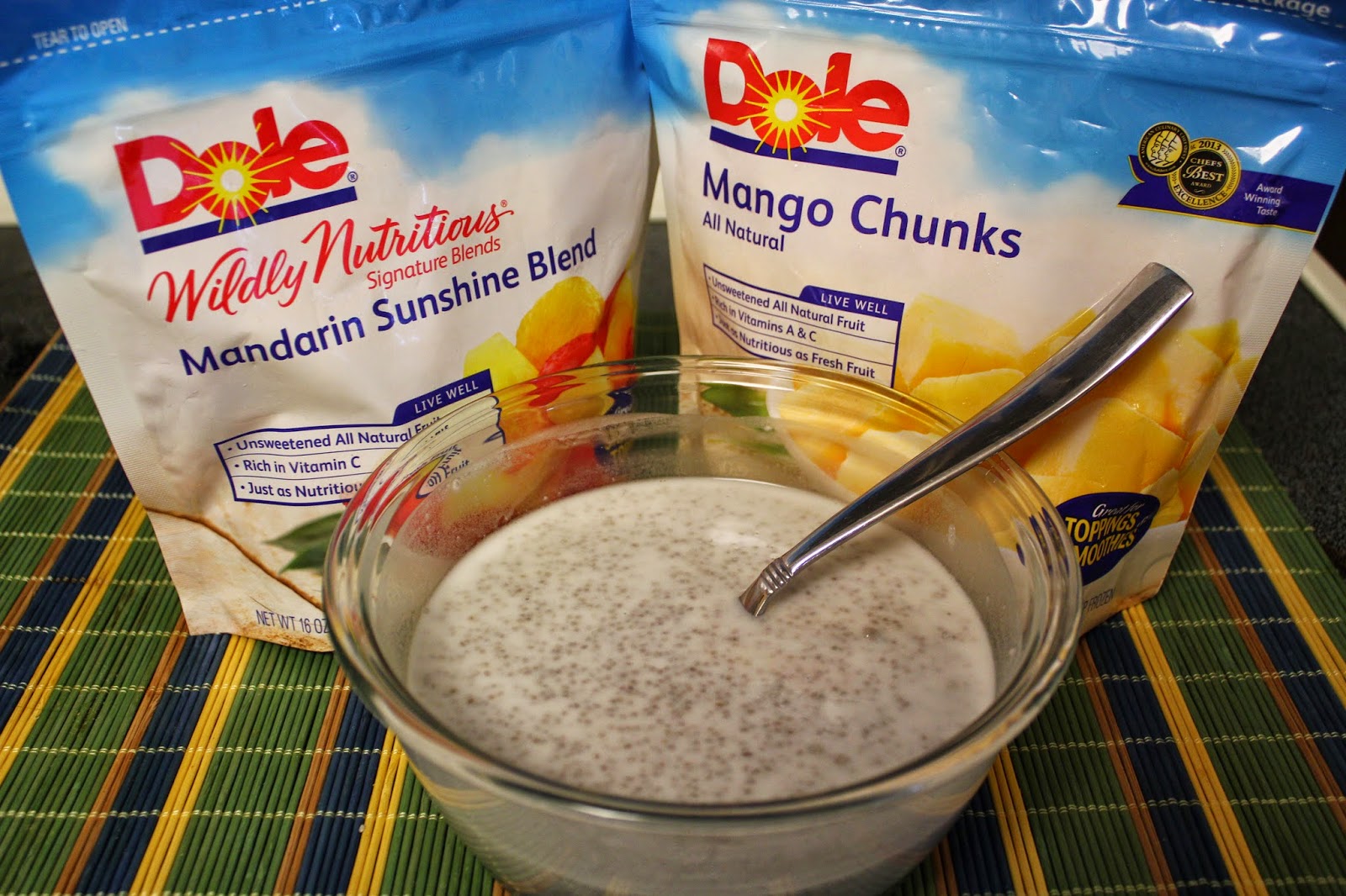 Nutritious Feast Tropical Chia Pudding with DOLE Frozen Fruit