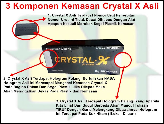 Ciri-ciri Crystal X Asli