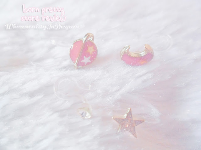 born pretty store Starry Sky Moon Ear Cuff Set review