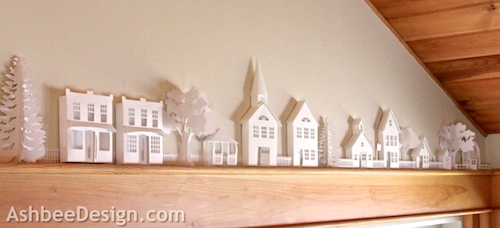 3D-Paper-House-Patterns Download image Christmas Village Paper House Templates PC, Android ...