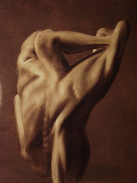 Ludwig Drahosch pinturas nudez surreal corpos unidos multiplos dominação fetiche sexo