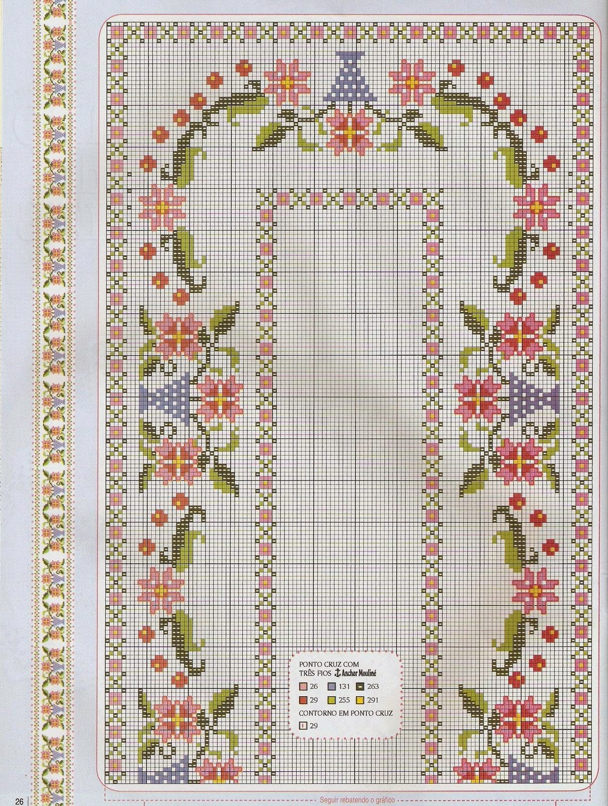 Χειροτεχνήματα Σχεδια για κεντητά τραπεζομάντηλα / Tablecloth cross