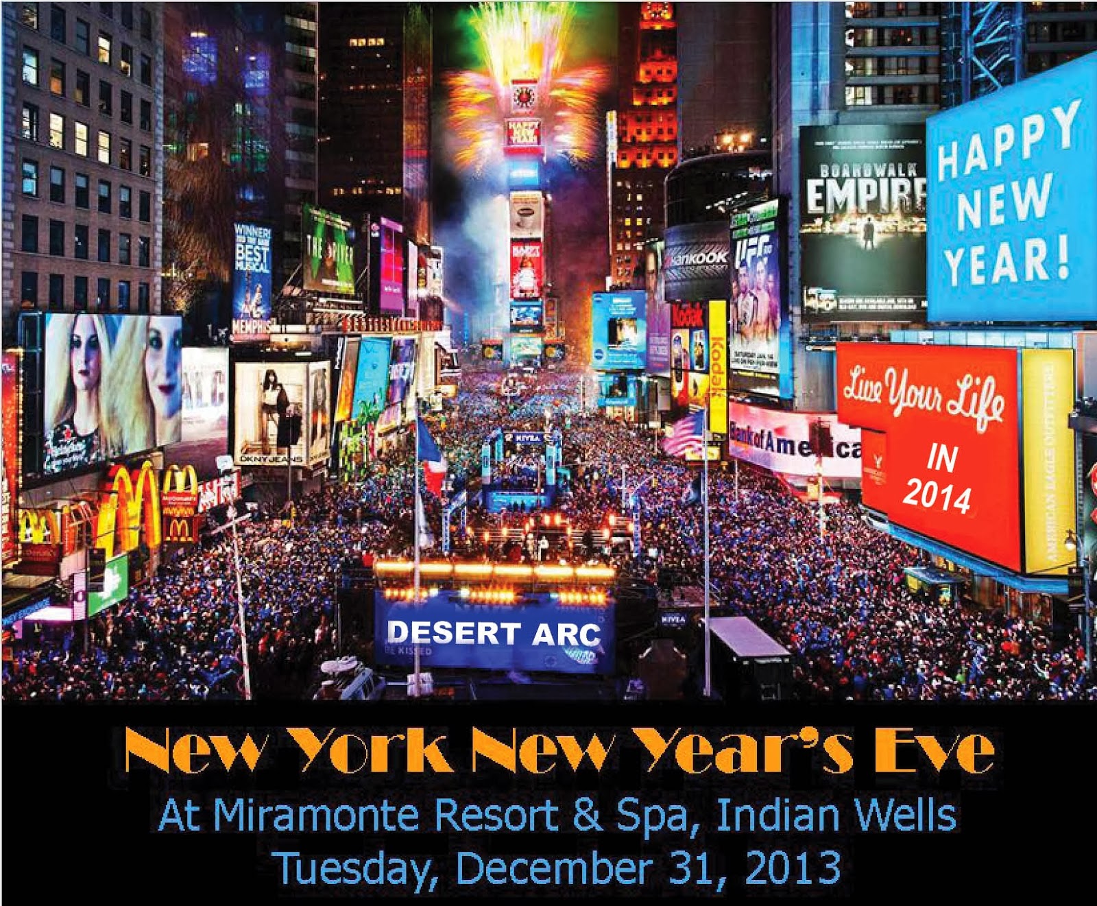 Indian Wells, CA New York New Year's Eve California Road Trip