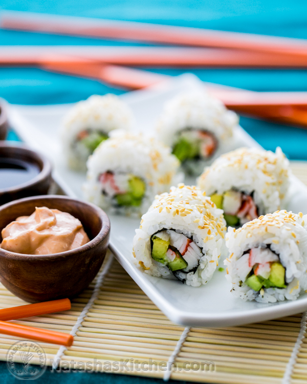 Mae's Cookbook Sushi Rice and Shaggy Dog roll