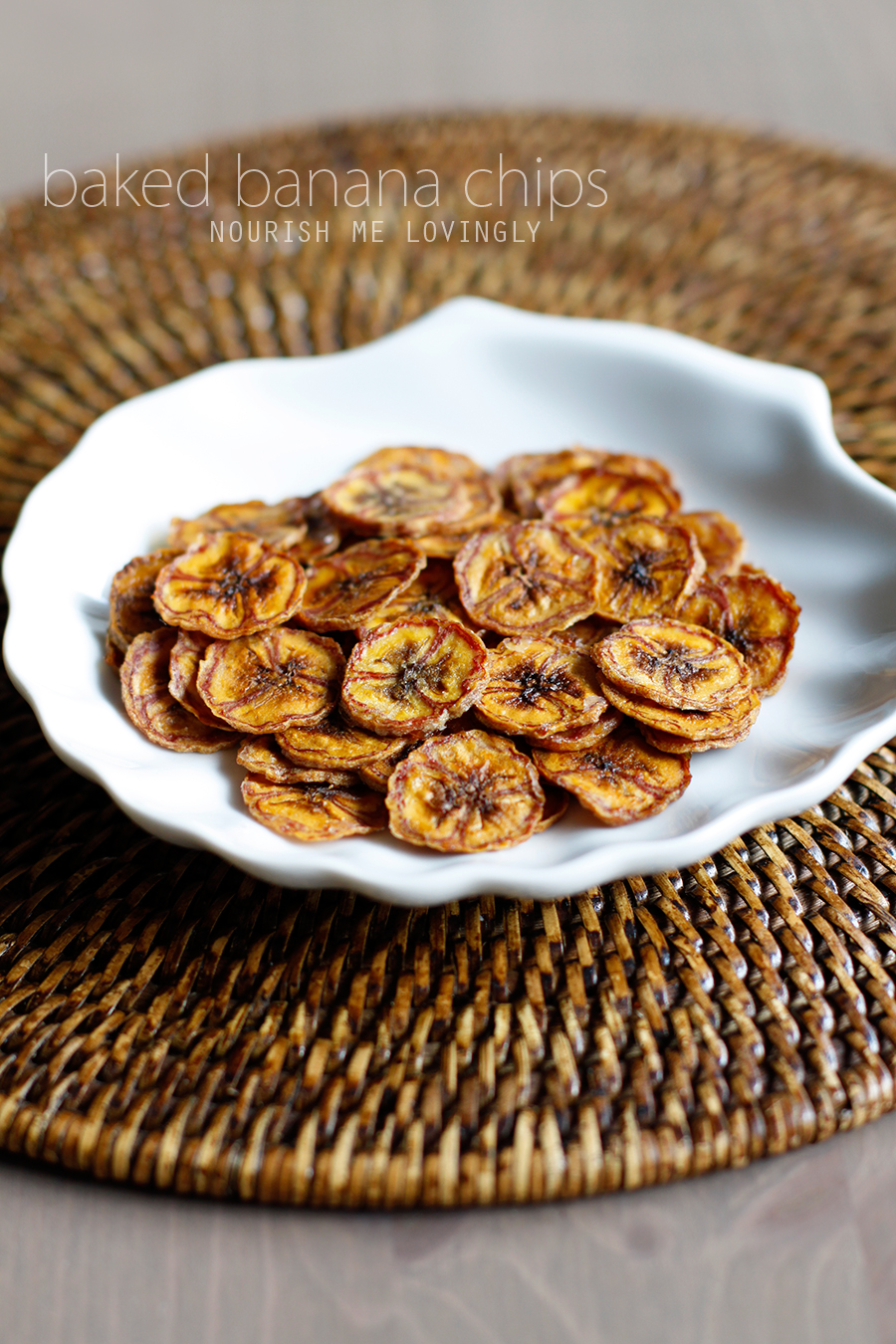 Nourish me lovingly Baked banana chips (GAPS)