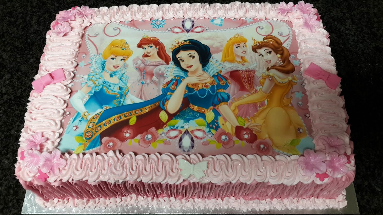 Disney Princesses Photo Cake