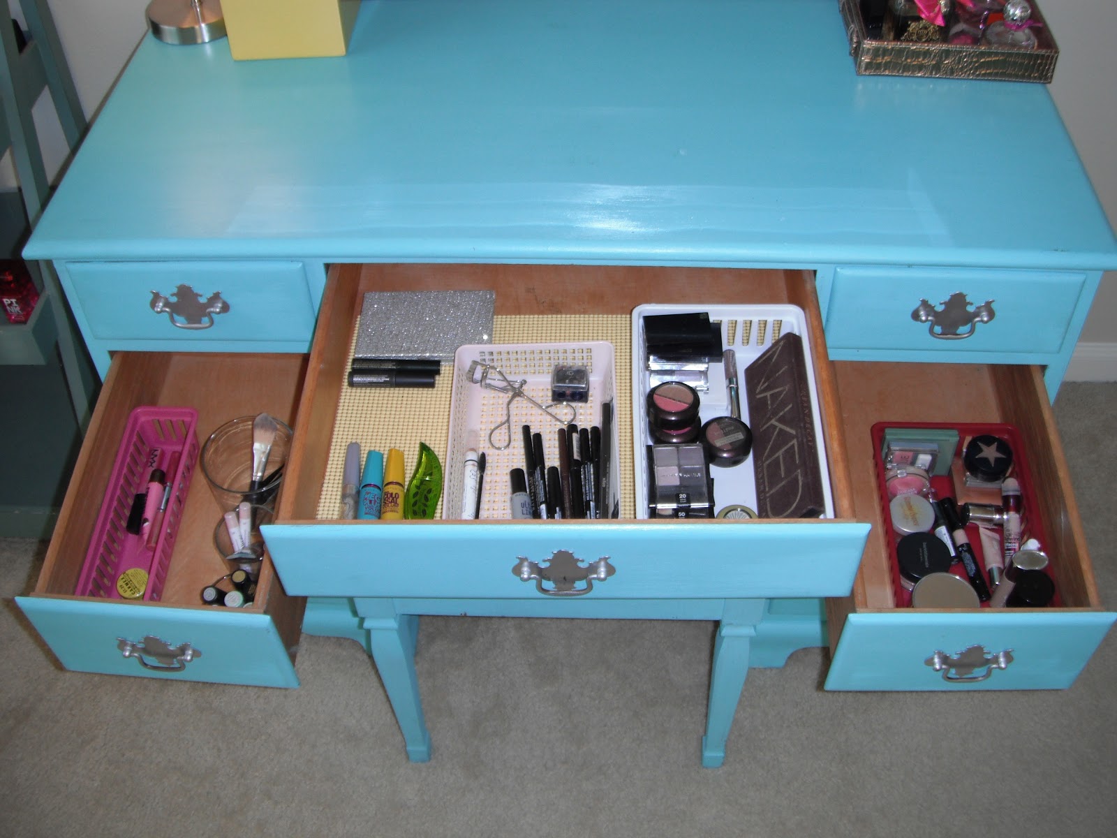 Lovely Life Desk Turned Makeup Vanity