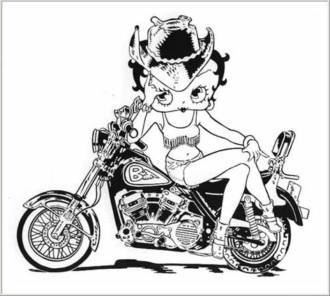 Betty Boop Coloring Pages on Cute Betty Boop Coloring Pages