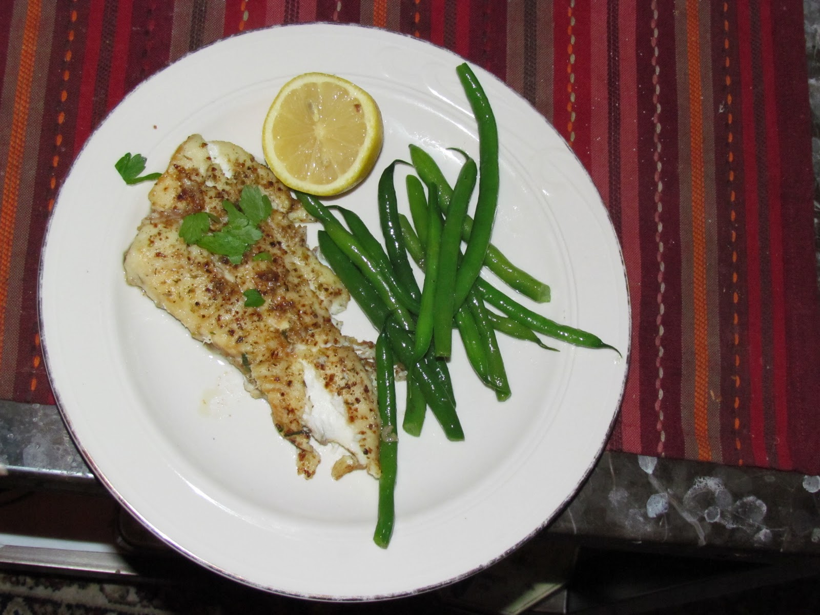 Skinny Gourmet Guy Flounder Oreganata!