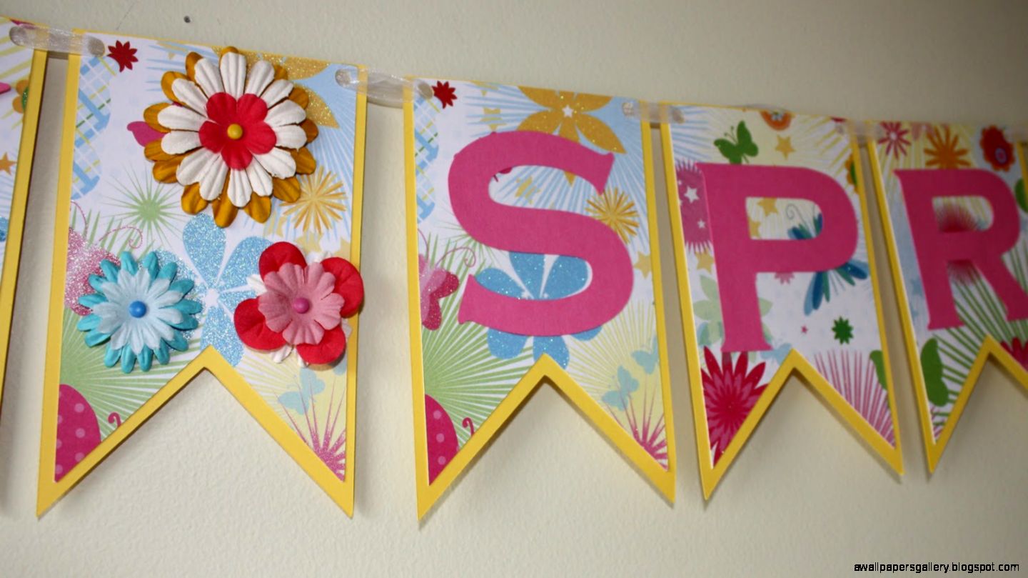 Spring Banner Craft Spring Banner Craft