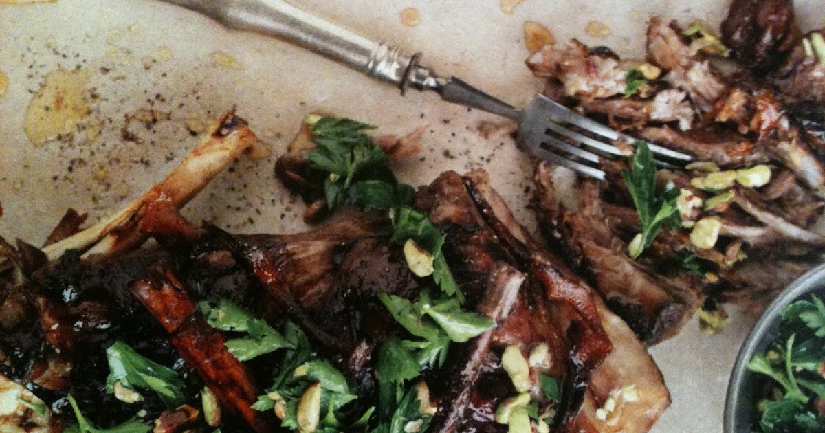 The Style Schedule Slow cooked lamb with pistachio honey dressing