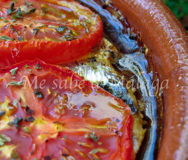 receta malagueña sardinas a la teja