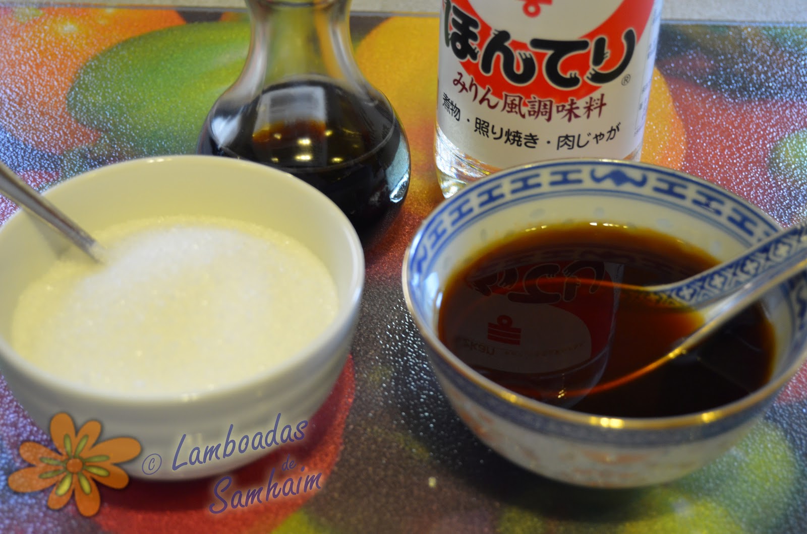 Lamboadas de Samhaim Salsa teriyaki