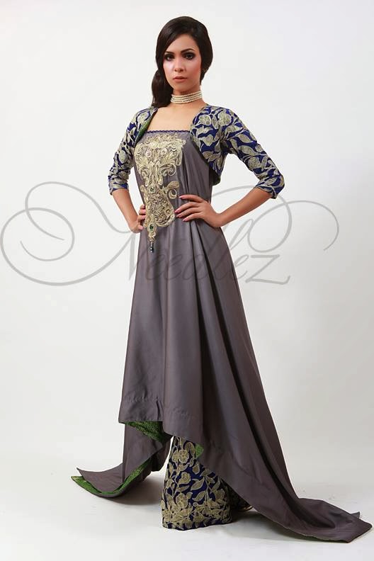 Needlez by Shalimar Beautiful Ladies Spring Wear Dress Collection 2014/15