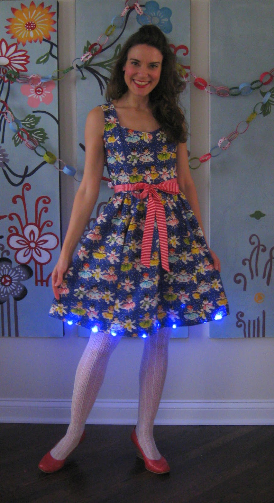 Cassie Stephens: Christmas light up dress