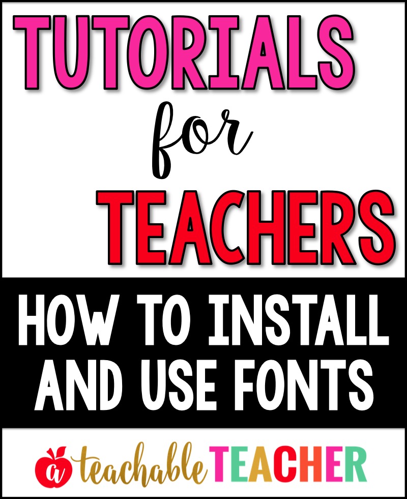cute teacher fonts