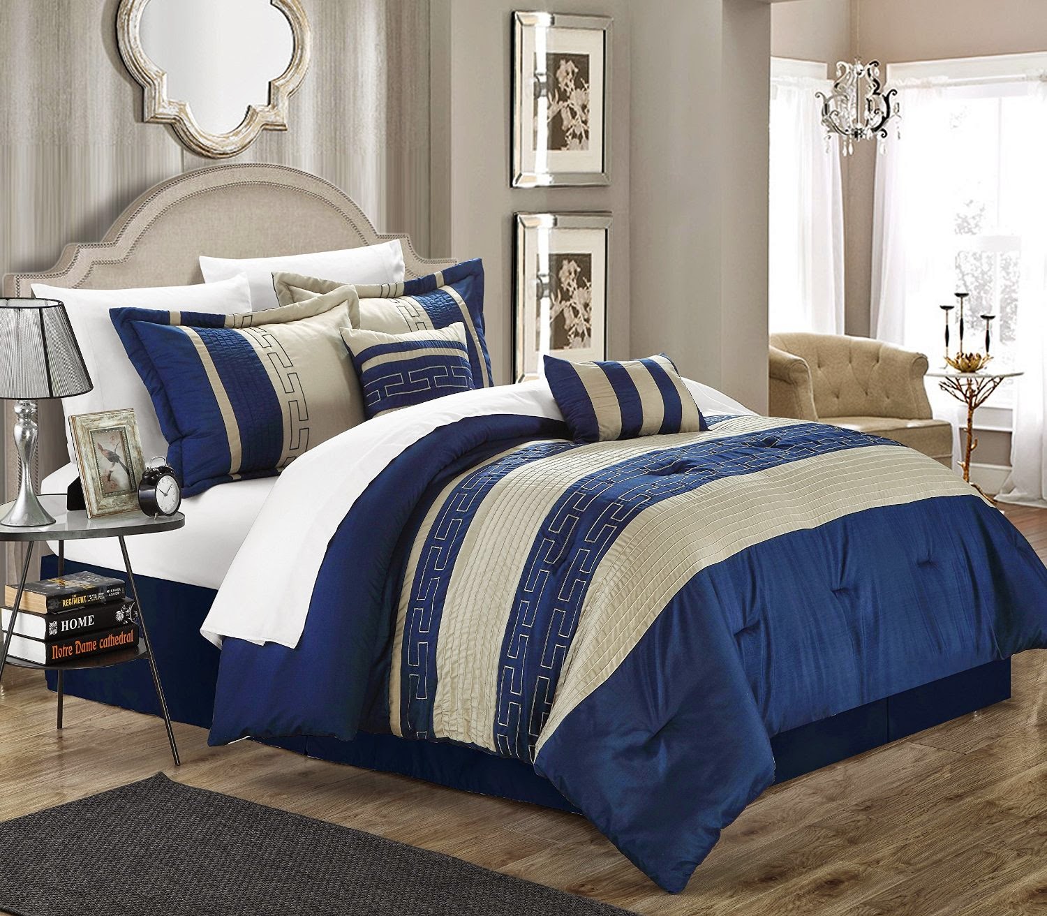Earth & Sky Blue and Beige Comforters & Bedding Sets