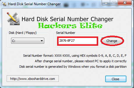 para que sirve hard disk serial number changer