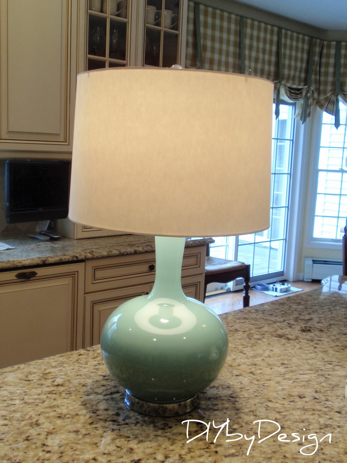 DIY by Design Fabric Covered Lampshade Tutorial